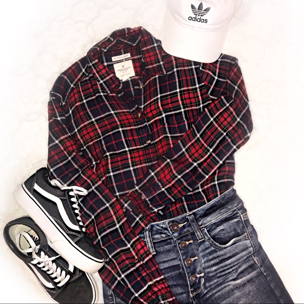 ✰ AE Boyfriend fit/Soft & Sexy Button Up Flannel ✰